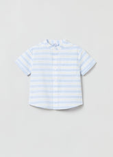 Ovs Yarn-Dyed Striped Cotton Shirt